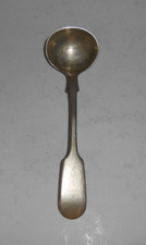 Antique Silver Plated Salt / Mustard Spoon William Page & Co Birmingham 1896