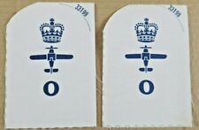 Pair of Royal Navy Fleet Air Arm Ordnance Trade Cloth patch Badges 1980/90s