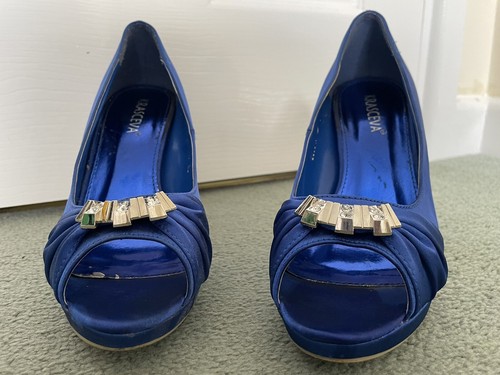 Blue shoes heels - blue,