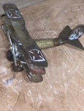 Trench Art German bi Plane WW1 WW2 Military Souvenir,German cross,coins to date 