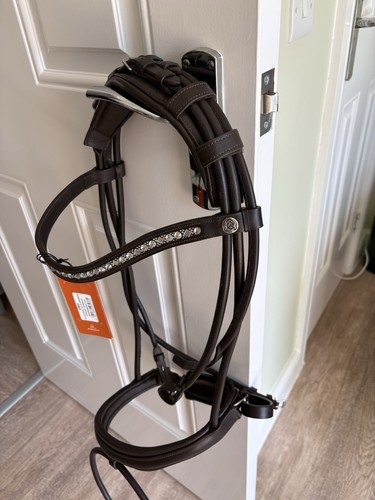 Acavallo rolled leather bridle - leather,