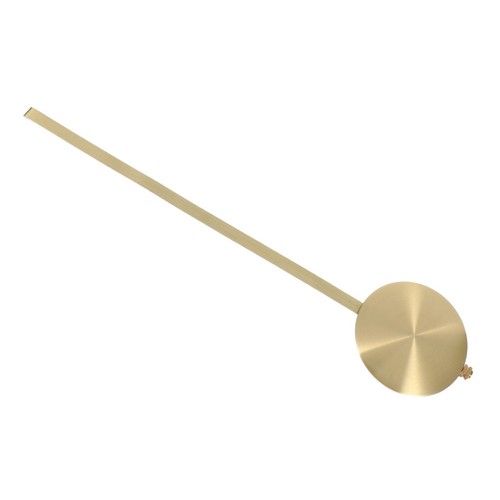 Golden zinc alloy clock - zinc,