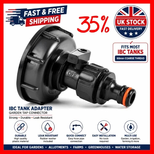 Ibc tank adaptor connector - ibc,