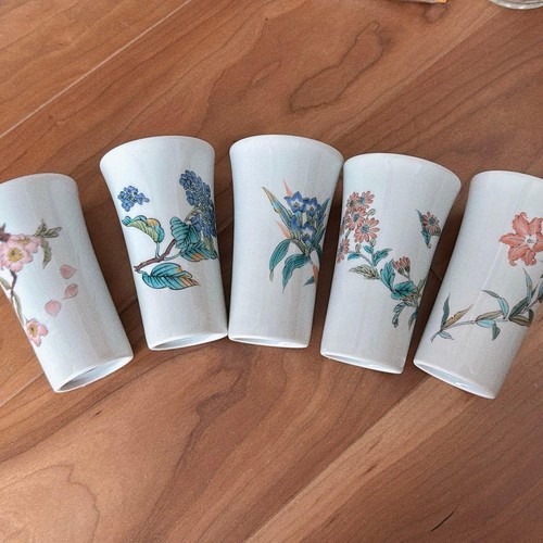 Kutani ware full moon floral - ware,