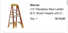 4 Ft. Fiberglass Step Ladder