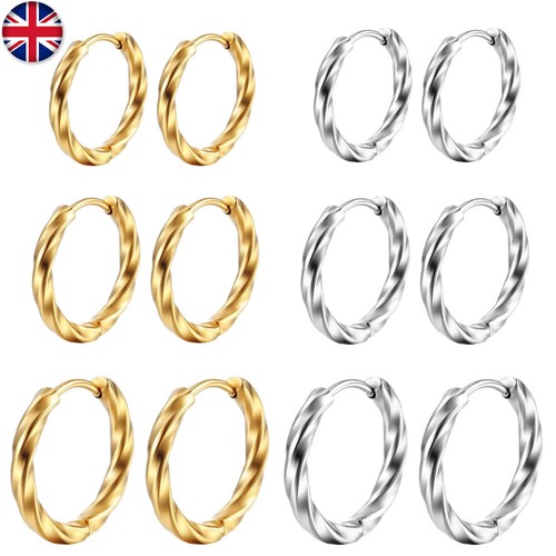 Twist hoop circle huggie - twist,