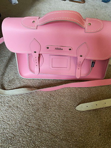 Zatchels pink leather satchel - pink,