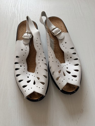 White leather spanish comfort - white,