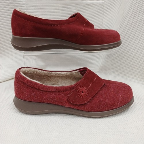 Hotter ladies slippers - slippers, red