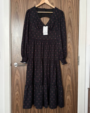 Daisy Street Black Red Ditsy