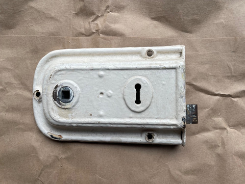 Old vintage metal door rim - door,