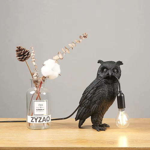 Modern lucky owl bird table - modern,