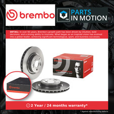 2x Brake Discs Pair Vented
