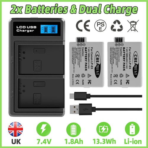 2pc battery for canon - 2pc,