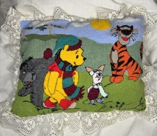 Vintage Disney Tapestry Pillow-Winnie The Pooh, Piglet, Tigger, and Eeyore
