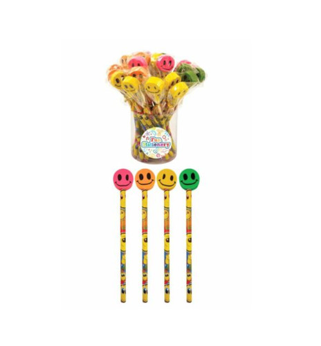 Pencils happy face - pencils, eraser
