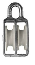 80mm Zinc Double Pulley Block