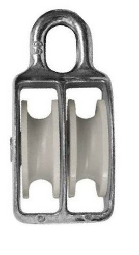 80mm zinc double - 80mm, pulley