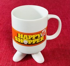 Happy Shopper, Vintage Novelty Mug with Feet