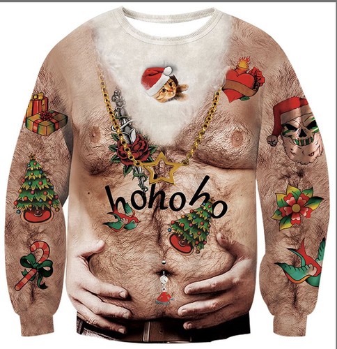 Ugly christmas bad santa - bad, men's