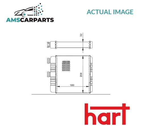 Heater radiator exchanger lhd - radiator,