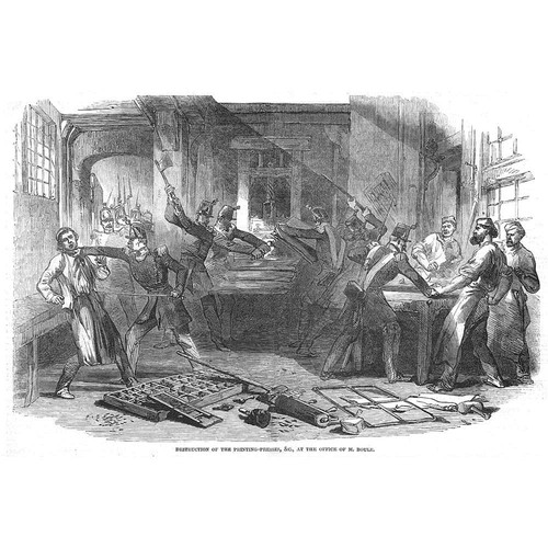 Paris destruction printing - destruction, of