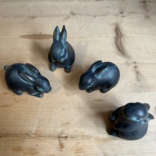 Set Of 4 Rabbit Ornaments