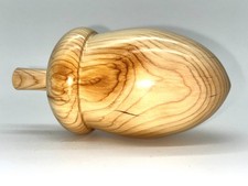 Large ornamental wooden acorn