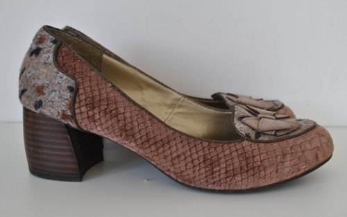 Brown chunky velvet women's