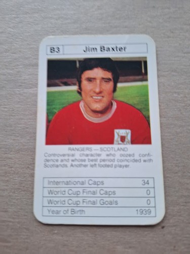 Jim baxter rangers - baxter, scotland