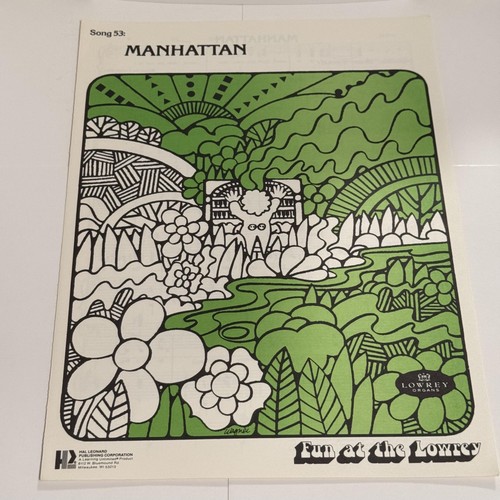 Vintage sheet music manhattan - sheet,