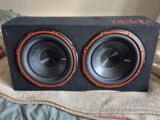 EDGE 12" 1800W Twin Active Bass Subwoofer Amplified & Enclosure