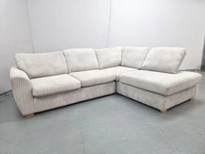 DELIVERY AVAILABLE-Dfs Cream Corded Corner Sofa