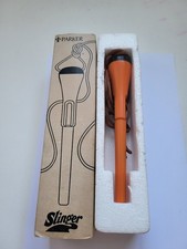 Parker Vintage Slinger Plain Orange Ballpoint Pen Collectible.Ideal xmas gift.