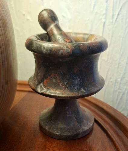 Red grey serpentine mortar - red, &