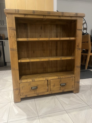 Solid oak bookcase - oak,