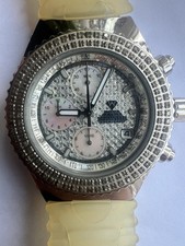 Aqua Master Sports Chronograph Watch– Honeycomb Dial + Mother of Pearl Subdials.