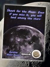 Moon Dust Card With GENUINE LUNAR METEORITE DUST on! (A5 size)