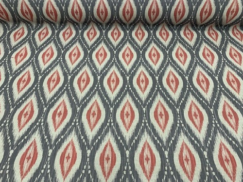 Persian ikat fabric - ikat, grey