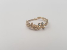 alex monroe gold and silver posy twist ring size M