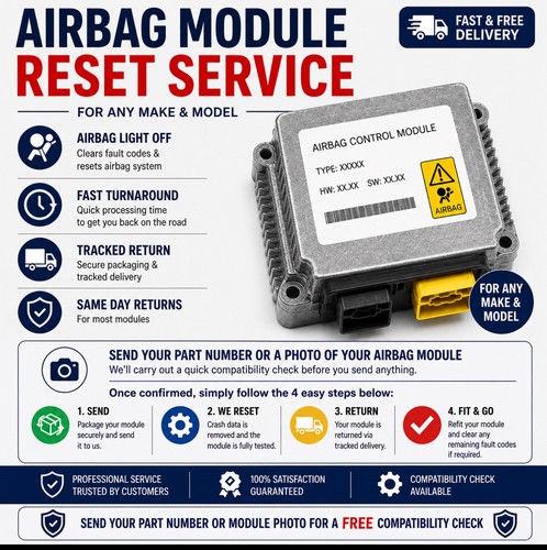 Airbag module crash data - module, reset