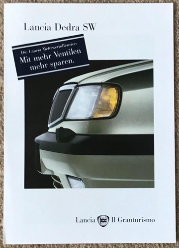 Lancia dedra brochure 1996 - dedra,