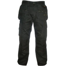DeWALT Pro Canvas Mens Heavy Multi-Pocket Work Trousers - 33" Leg