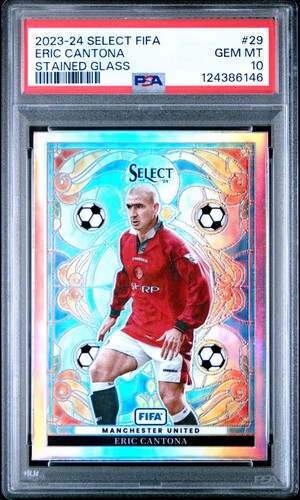 Eric cantona stained - stained, glass