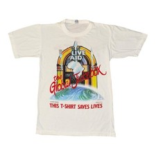 Vintage Live Aid T Shirt Size