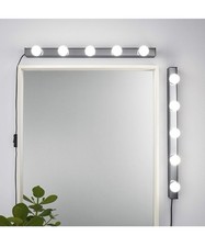 2 X IKEA  MUSIK WALL LAMP STYLISH CHROME COLOUR WITH GLS BULBS,