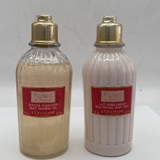 New! L'Occitane en Provence roses et Reines set of 2 Body Milk and Shower Gel 