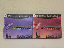 2 X Decotime 10 Glitter Twinmarkers (Multipack)