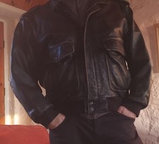 leather flying jacket mens xl