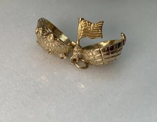 9ct Gold Moon Globe Charm